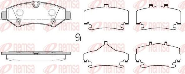 Тормозные колодки Remsa. Артикул 1867.00