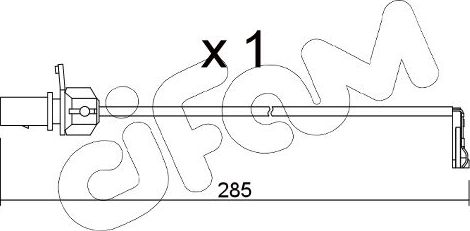 Датчик износа тормозных колодок  Metelli. Артикул SU.345