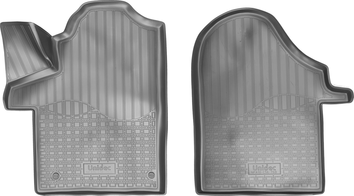 Коврики Норпласт для салона (2 пердних) Mercedes-Benz Vito W447 3-дв. 2014-2026. Артикул NPA10-C56-760