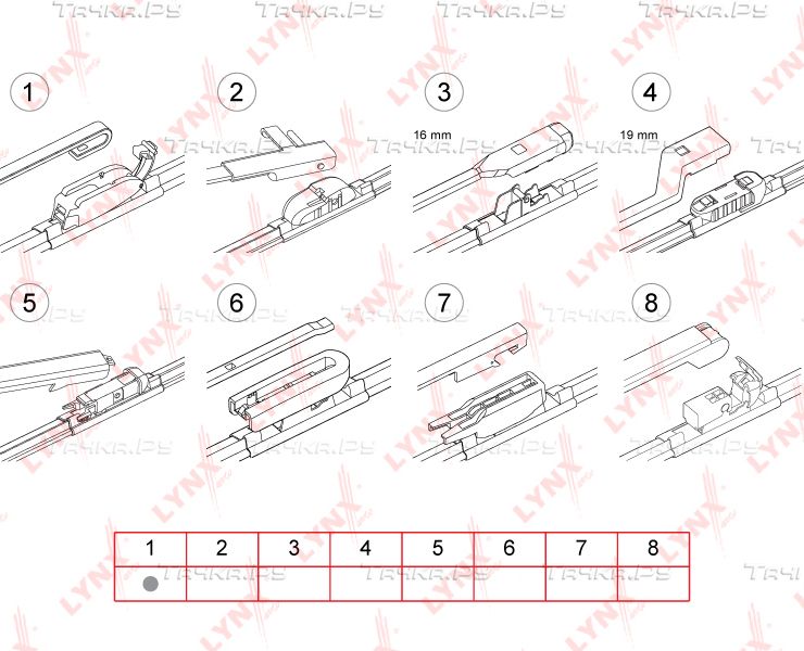 Щетка стеклоочистителя (дворник) LYNXauto задняя для Suzuki Wagon R+ I 1998-2000. Артикул XF300