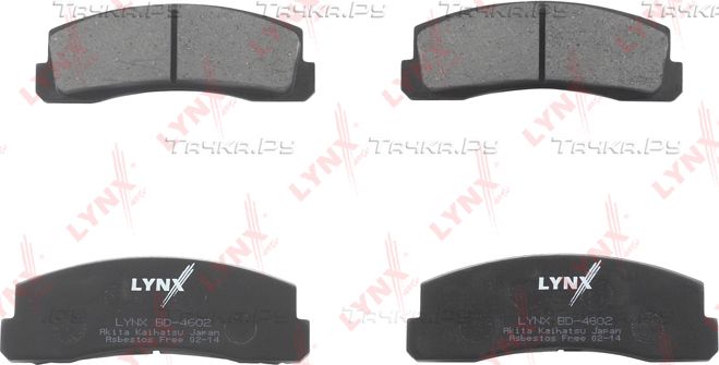 Тормозные колодки LYNXauto. Артикул BD-4602