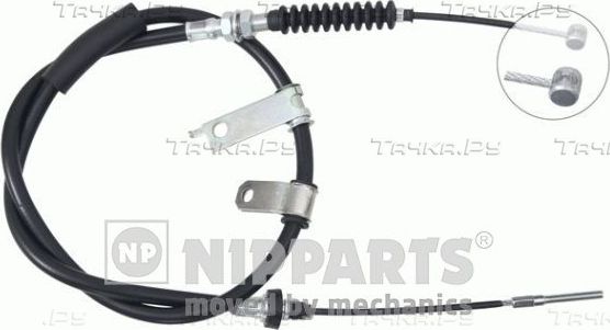 Трос ручника (тросик ручного тормоза) Nipparts. Артикул J13421