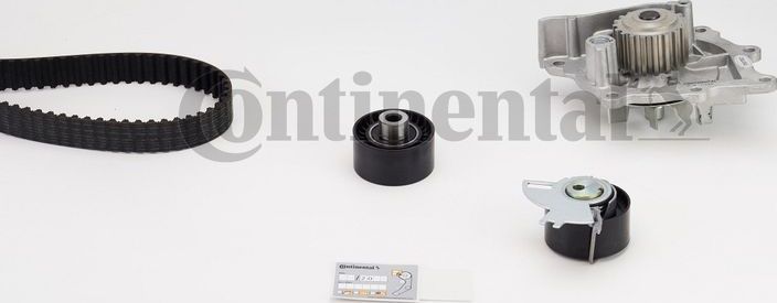 Помпа (водяной насос) с комплектом ремня ГРМ ContiTech. Артикул CT1142WP1