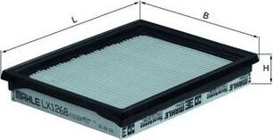 Воздушный фильтр Mahle-Knecht. Артикул LX 1268