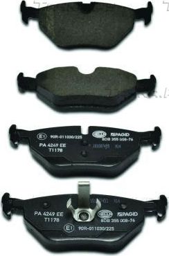 Тормозные колодки Hella задние для Rover 75 I 1999-2005. Артикул 8DB 355 008-761
