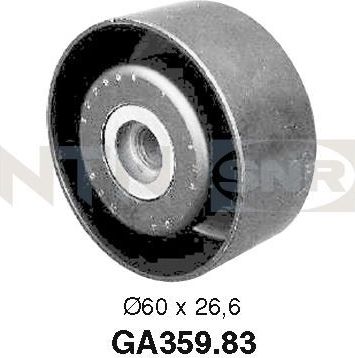 Натяжной ролик (натяжитель) приводного поликлинового ремня NTN / SNR. Артикул GA359.83