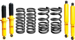 Лифт-комплект РИФ мягкий для Mitsubishi Pajero IV 2006-2013 5-дв., лифт 40 мм, нагрузка передних пружин +50 кг, задних рессор  до +0-200 кг. Артикул RIF-MTS-B