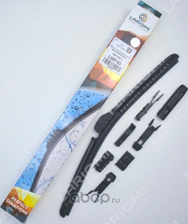 Щетка стеклоочистителя бескаркасная 400мм (Lariomi). Артикул LWF40