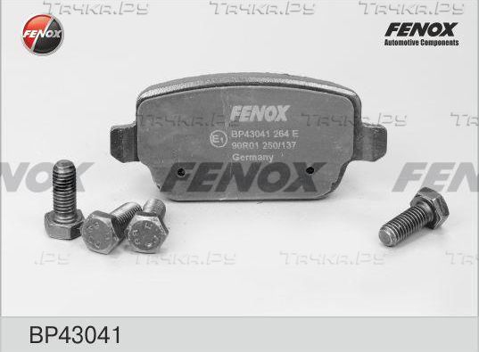 Тормозные колодки Fenox задние для Ford Focus II 2005-2012. Артикул BP43041