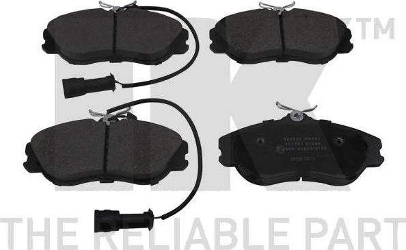 Тормозные колодки NK для Audi S2 I 1990-1996. Артикул 224722