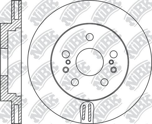 Тормозной диск NiBK. Артикул RN1691