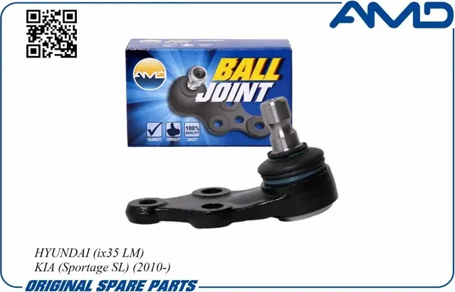 Опора шаровая передняя нижняя Hyundai ix35 Kia Sportage 2010 (AMD). Артикул AMDBJ189