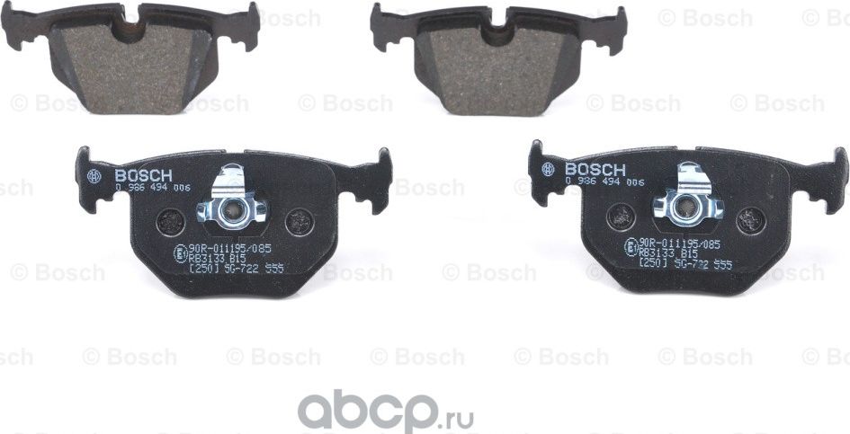 Колодки тормозные задние (Bosch). Артикул 986494006