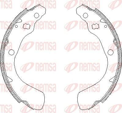 Тормозные колодки Remsa. Артикул 4151.00