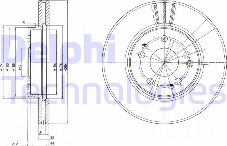 Тормозной диск Delphi. Артикул BG2772