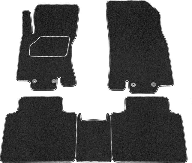 Коврики Rezkon ворсовые для салона Nissan X-Trail T32 2015-2026. Артикул 2025035200