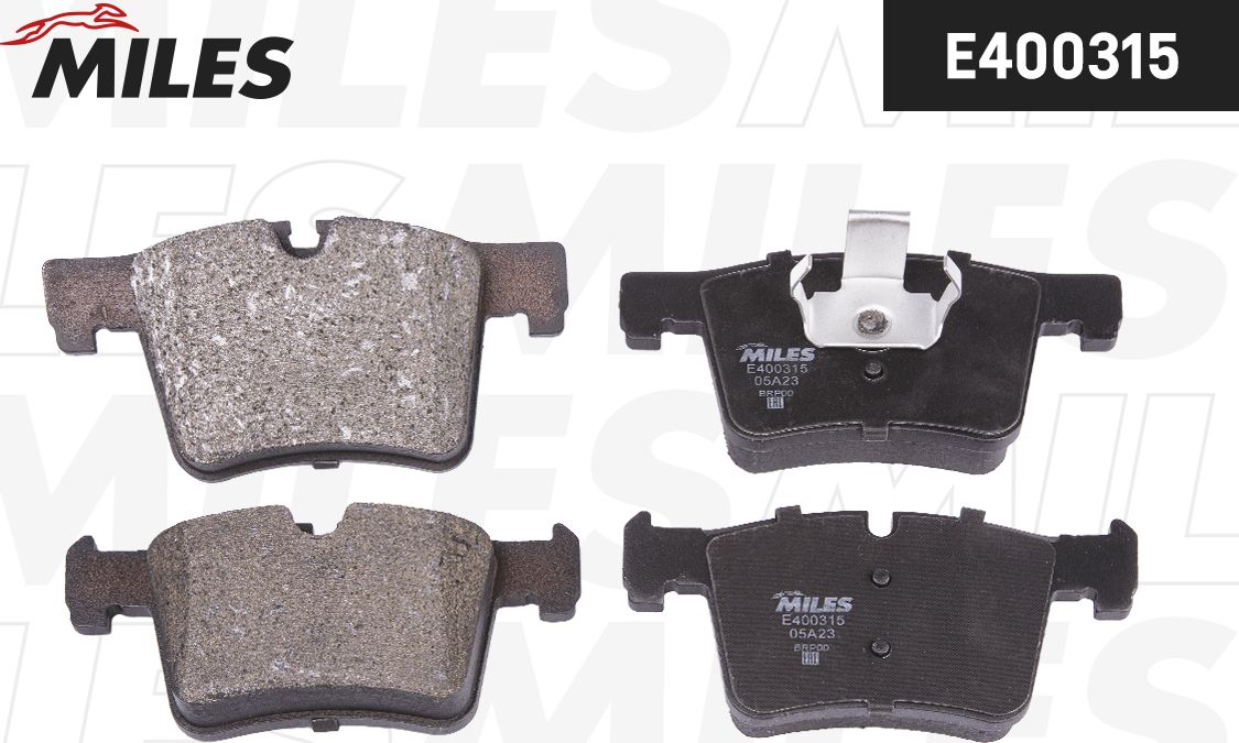 Тормозные колодки Miles (Low-Metallic). Артикул E400315