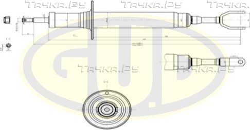 Амортизатор G.U.D.. Артикул GSA341822
