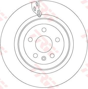Тормозной диск TRW задний для Tesla Model X I 2015-2026. Артикул DF6702S