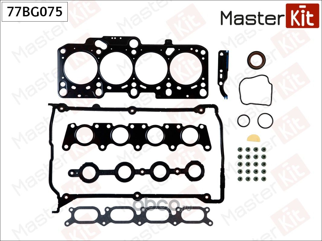 Набор прокладок верхний AUDI A4/A6 1.8/1.8T ADR/AEB/ARK/ANB/APU/AWT/AWL (Master KIT). Артикул 77BG075