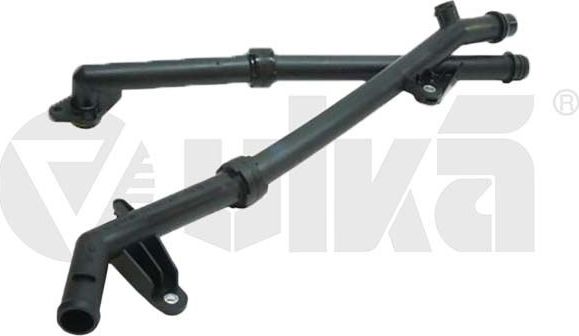 Патрубок радиатора (системы охлаждения) Vika (полимерный материал). Артикул 19852901