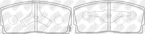 Тормозные колодки NiBK. Артикул PN6214