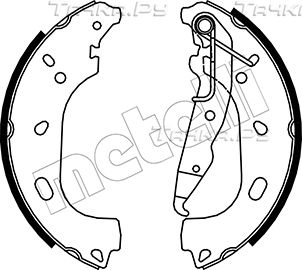 Тормозные колодки Metelli задние для Opel Astra H 2004-2014. Артикул 53-0319