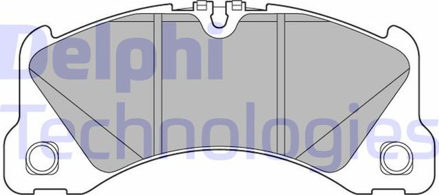 Тормозные колодки Delphi (Low-Metallic). Артикул LP3612