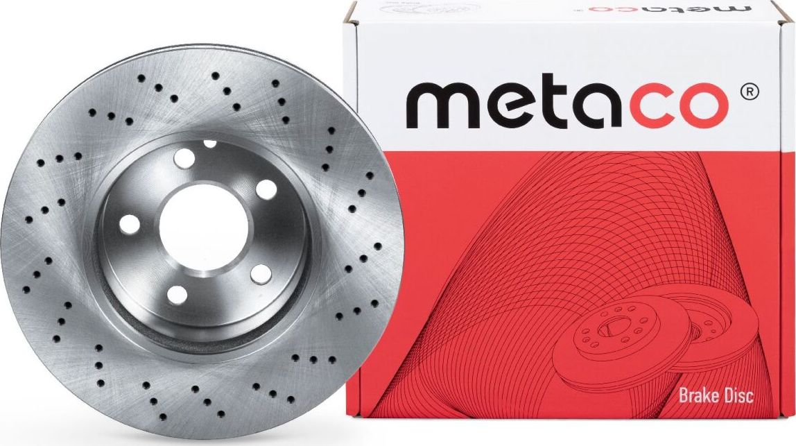 Диск тормозной передний вентилируемый (Metaco). Артикул 3050162