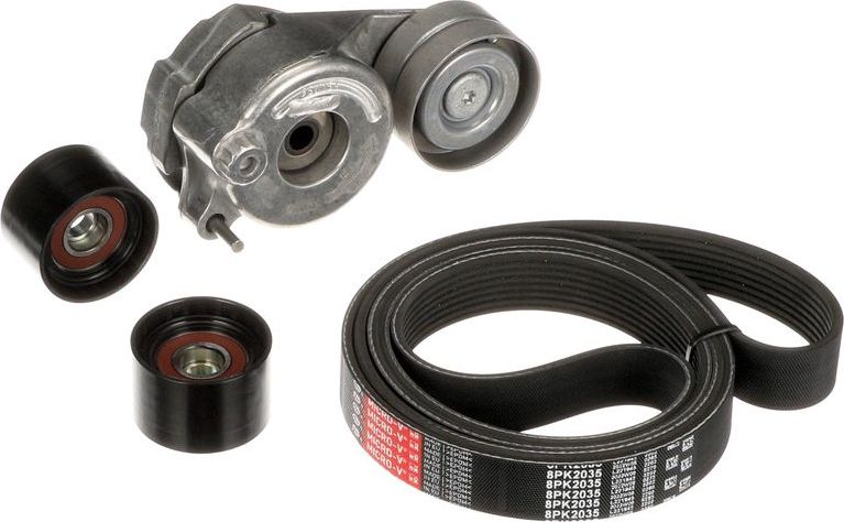 Приводной ремень поликлиновой с роликами (комплект) Gates Micro-V®. Артикул K028PK2035