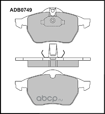 Колодки тормозные (Allied Nippon). Артикул ADB0749