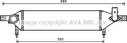 Интеркулер AVA. Артикул DN4409