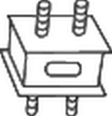 Кронштейн глушителя Bosal (Бельгия). Артикул 255-726