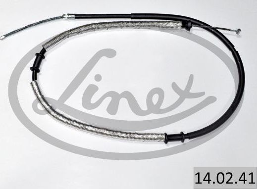 Трос ручника (тросик ручного тормоза) Linex. Артикул 14.02.41