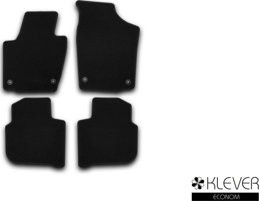Коврики Klever Econom для салона Skoda Rapid лифтбек 2012-2020. Артикул KVR01451701200k