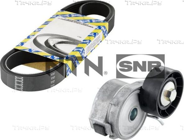 Приводной ремень поликлиновой с роликами (комплект) NTN / SNR для Ford Mondeo V 2014-2026. Артикул KA852.13