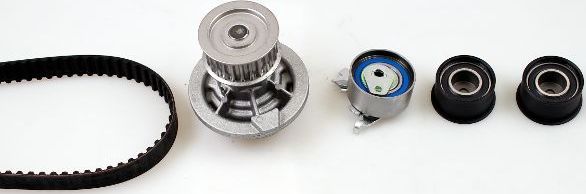 Помпа (водяной насос) с комплектом ремня ГРМ Hepu. Артикул PK03162