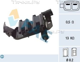 Катушка зажигания FAE для Kia Rio I 2000-2005. Артикул 80419
