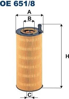 Масляный фильтр Filtron. Артикул OE 651/8