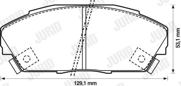 Тормозные колодки Jurid. Артикул 572309J