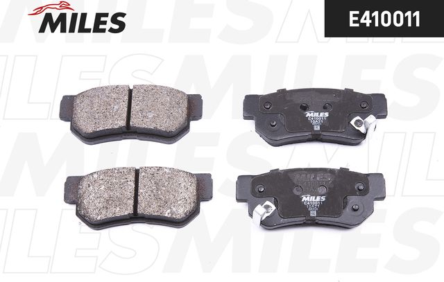 Тормозные колодки Miles (Low-Metallic) задние для Hafei Saibao 2005-2008. Артикул E410011