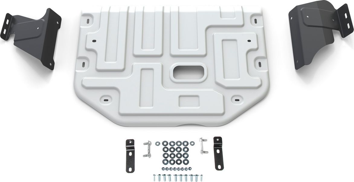 Защита алюминиевая Rival для картера и КПП Ford Tourneo Custom FWD 2012-2018 2017-2026. Артикул 333.1867.1