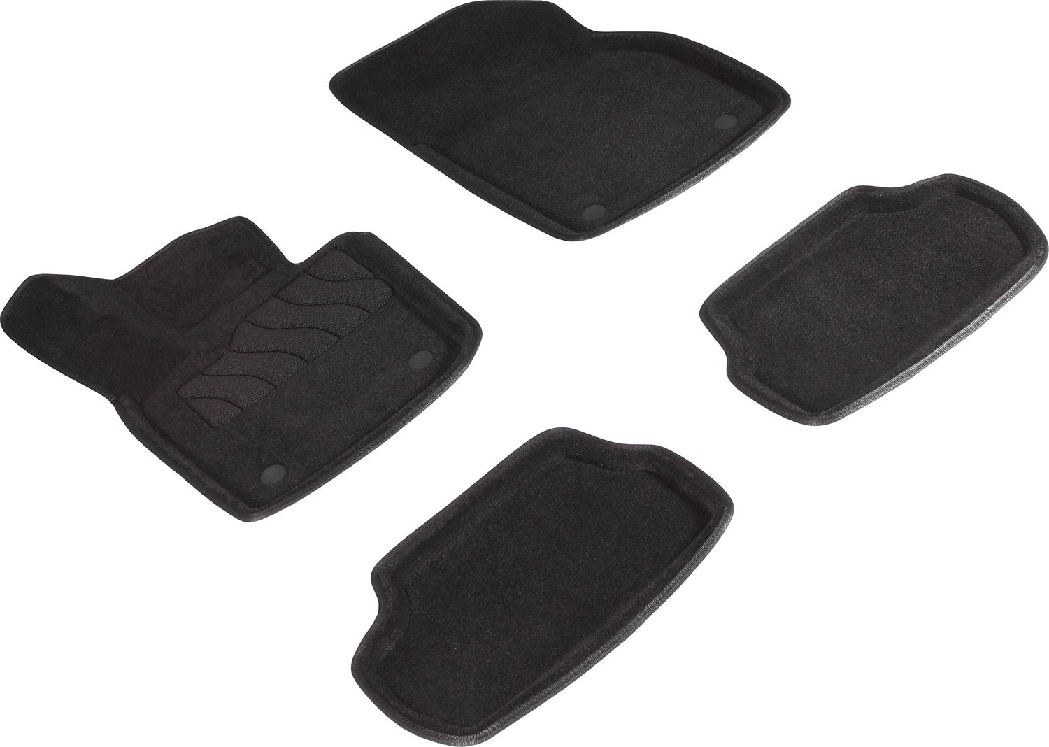 Коврики Seintex 3D ворсовые для салона Mini Сooper Works 3-дв. 2013-2026 ЧЕРНЫЕ. Артикул 94738