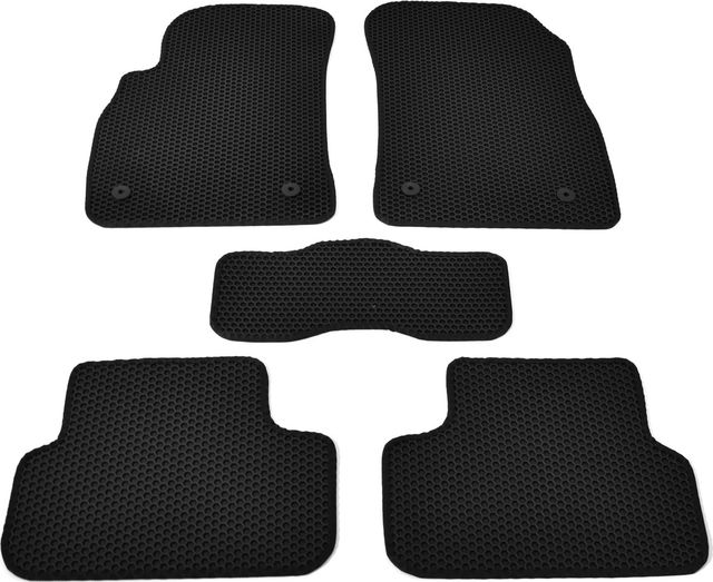 Коврики резиновые Avtodriver SOTA для салона Chevrolet Cruze I 2009-2015 Черные, черный кант. Артикул EVAS.0092.01