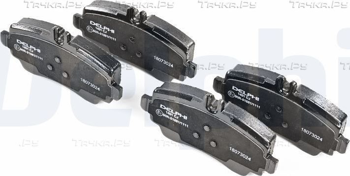 Тормозные колодки Delphi (Low-Metallic). Артикул LP1401