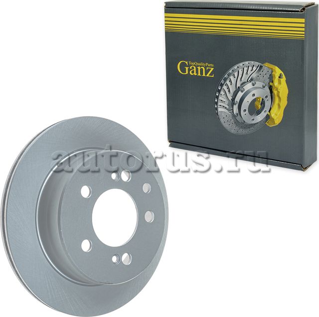 Диск тормозной задний с покрытием (Ganz). Артикул GIJ06274
