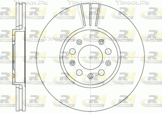 Тормозной диск RoadHouse передний для SEAT Toledo IV 2012-2019. Артикул 6544.10