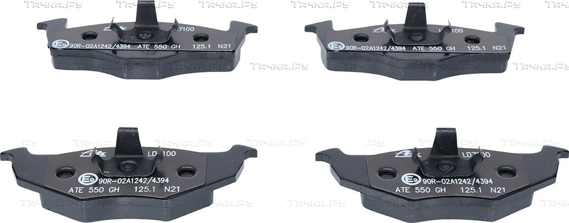 Тормозные колодки ATE Ceramic передние для Volkswagen Polo IV 2001-2009. Артикул 13.0470-7100.2