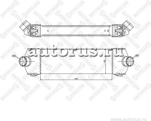 Интеркулер Stellox для Ford Transit VII 2006-2014. Артикул 10-40092-SX
