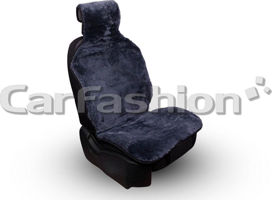 Накидки универсальные CarFashion Muton Pro Front из натурального меха на передние сидения авто, цвет Серый. Артикул 22548